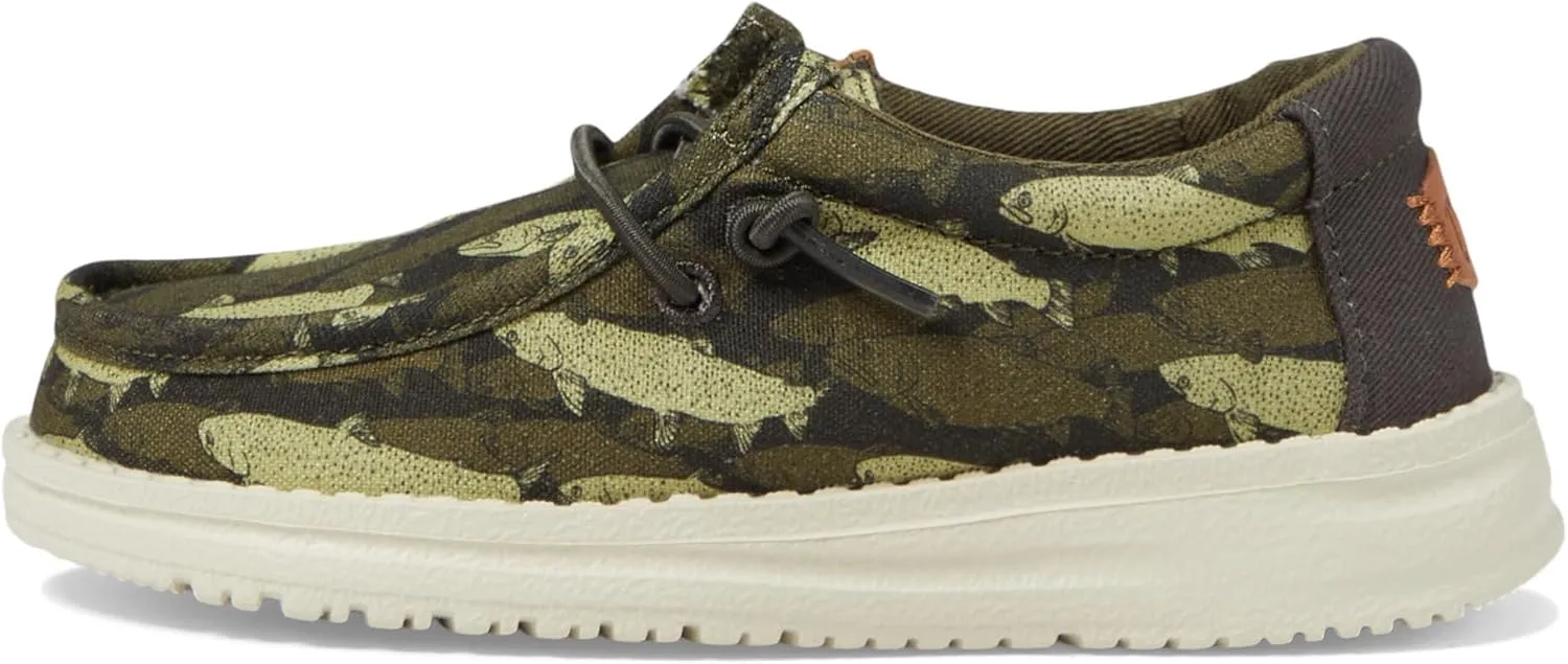 Hey Dude Boy's Wally Fish Camo (Toddler/Little Kid/Big Kid)