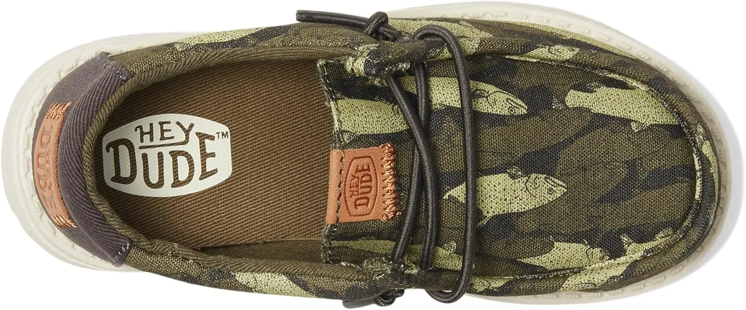 Hey Dude Boy's Wally Fish Camo (Toddler/Little Kid/Big Kid)