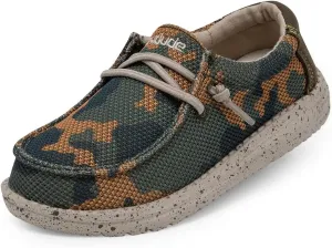 Hey Dude Boy's Wally Youth Multiple Colors | Boys Shoes | Boy's Lace Up Loafers | Comfortable & Light-Weight