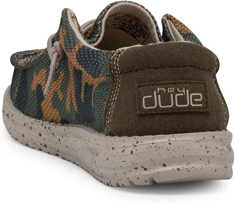 Hey Dude Boy's Wally Youth Multiple Colors | Boys Shoes | Boy's Lace Up Loafers | Comfortable & Light-Weight