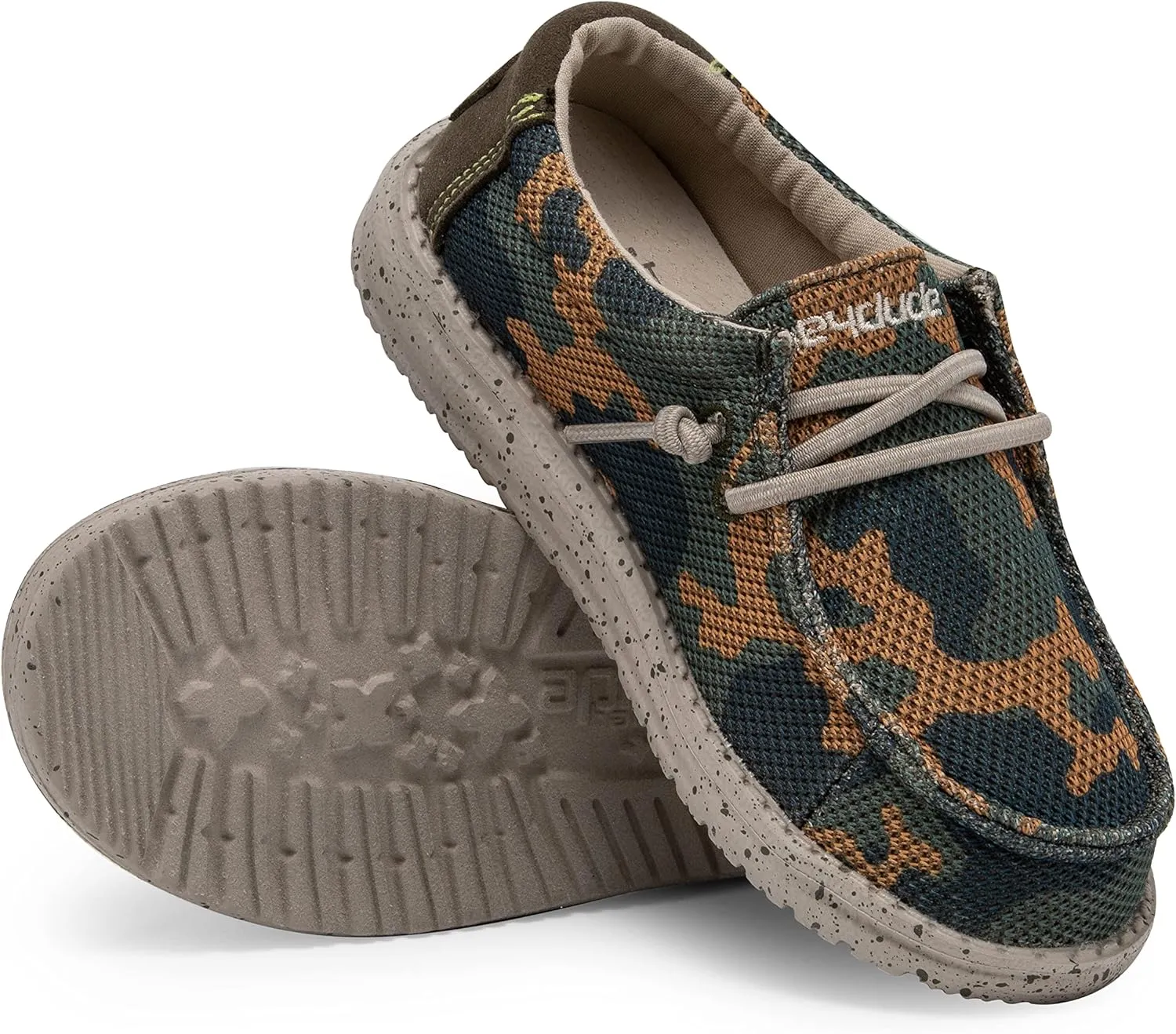 Hey Dude Boy's Wally Youth Multiple Colors | Boys Shoes | Boy's Lace Up Loafers | Comfortable & Light-Weight