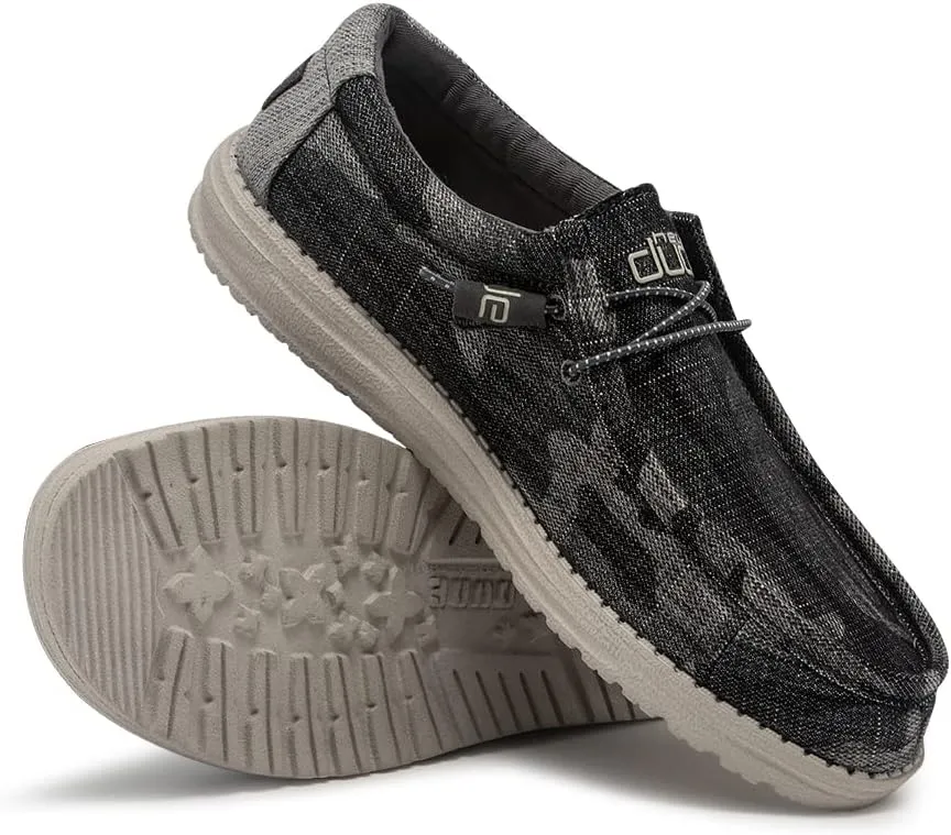 Hey Dude Men's All Wally Styles | Mens Shoes | Men's Lace Up Loafers | Comfortable & Light-Weight