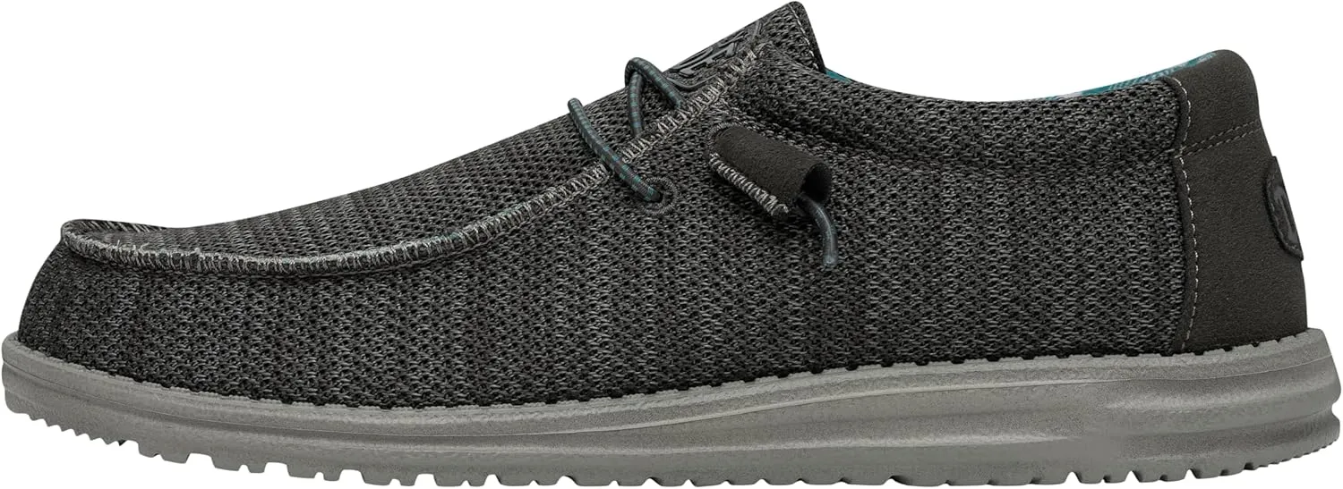 Hey Dude Men's Wally Sox | Mens Shoes | Men's Lace Up Loafers | Comfortable & Light-Weight