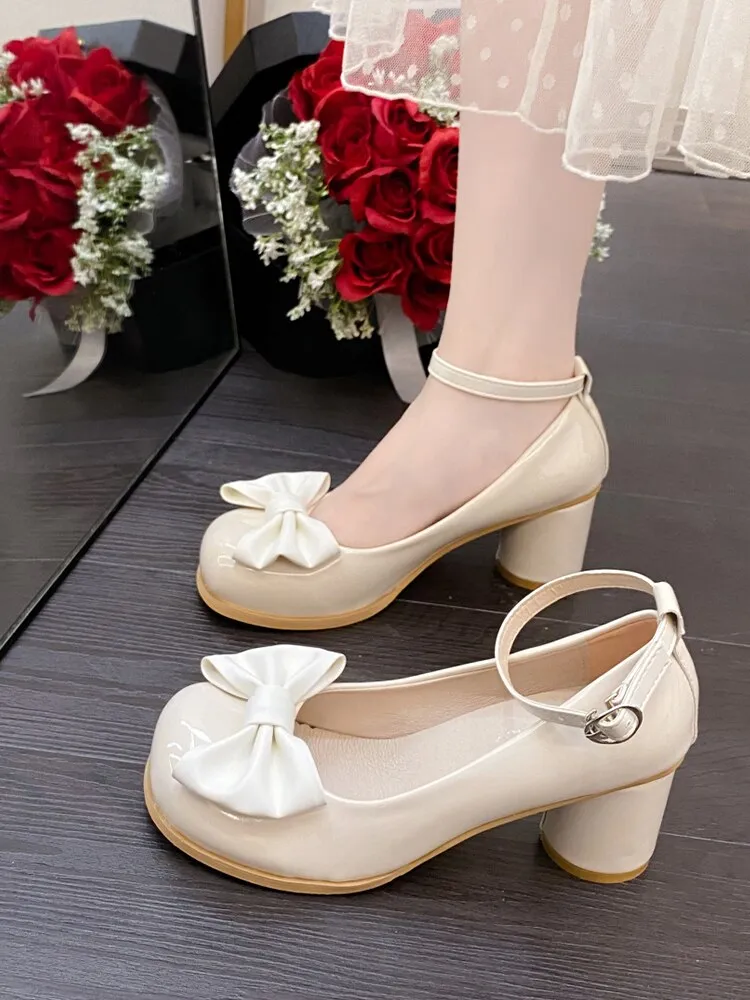 High Heels Women Mary Janes Lolita Shoes