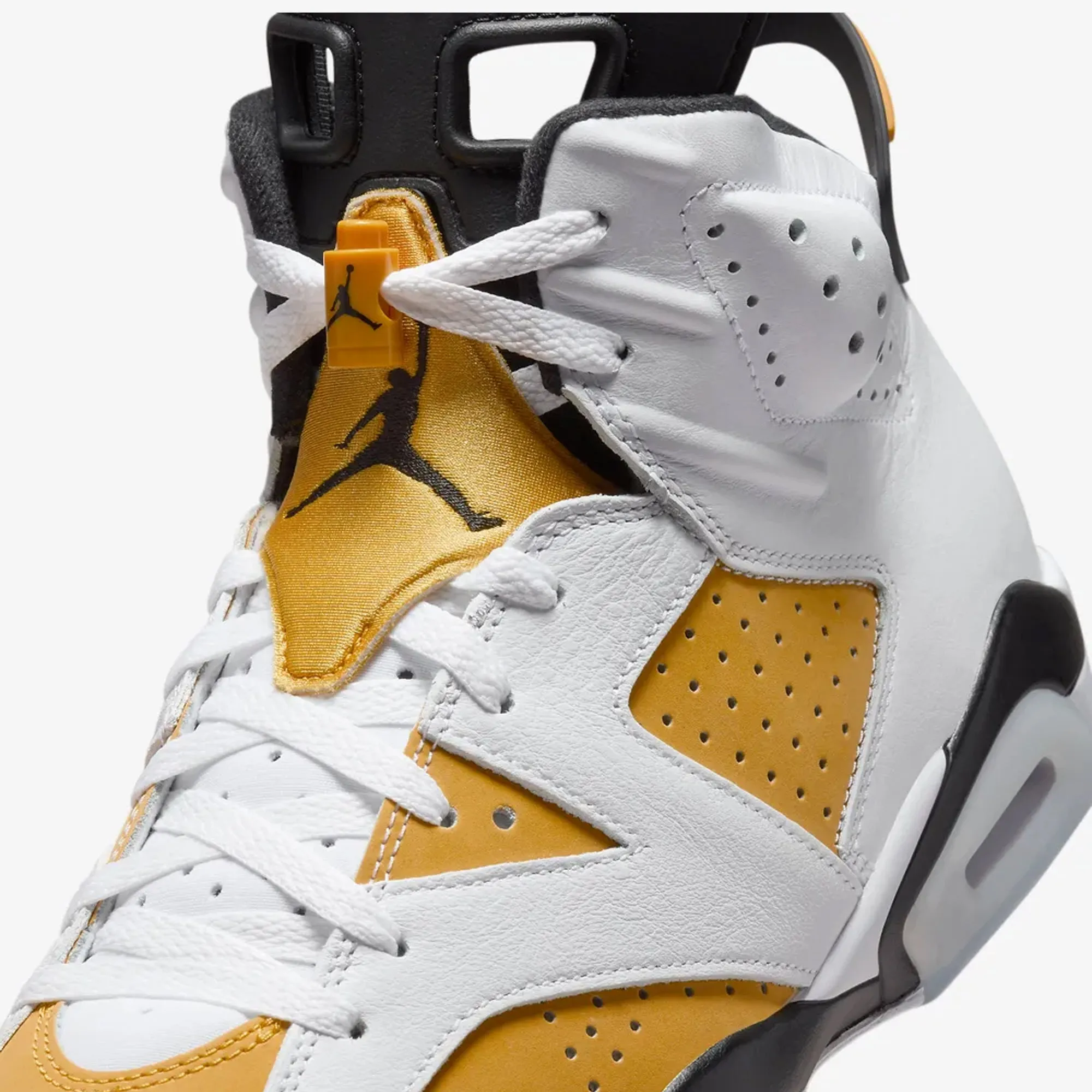 Jordan | AIR JORDAN 6 RETRO  { WHITE/YELLOW OCHRE-BLACK