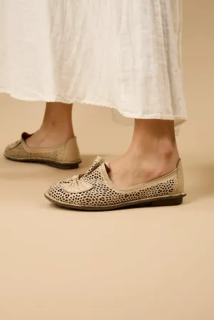 Kalf Leather Beige