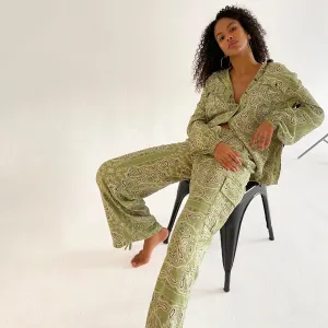 Khaki Bandana Cargo Trouser