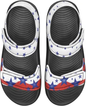 Kids Sandals Cartoon Car Print Athletic Sandals for Boys US 5 Causal Summer Sport Shoes with Adjustable Strap for Hiking Walking Beach Pool