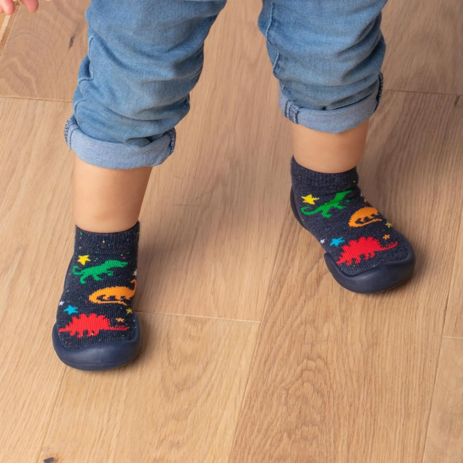 Komuello Toddler Boy Shoes, Premium Materials, Breathable, Washable, Non-Slip, Stay-On, Durable, Cotton Socks with Air Pocket Cushion for Indoor and Outdoor - BPA Free Toddler Shoes for Boys