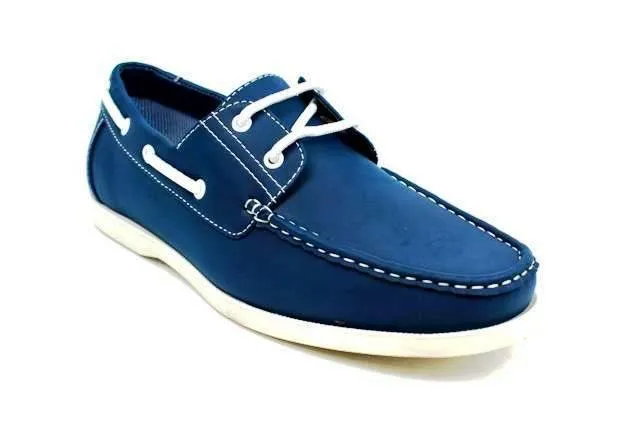 Lace Boat Shoes Navy