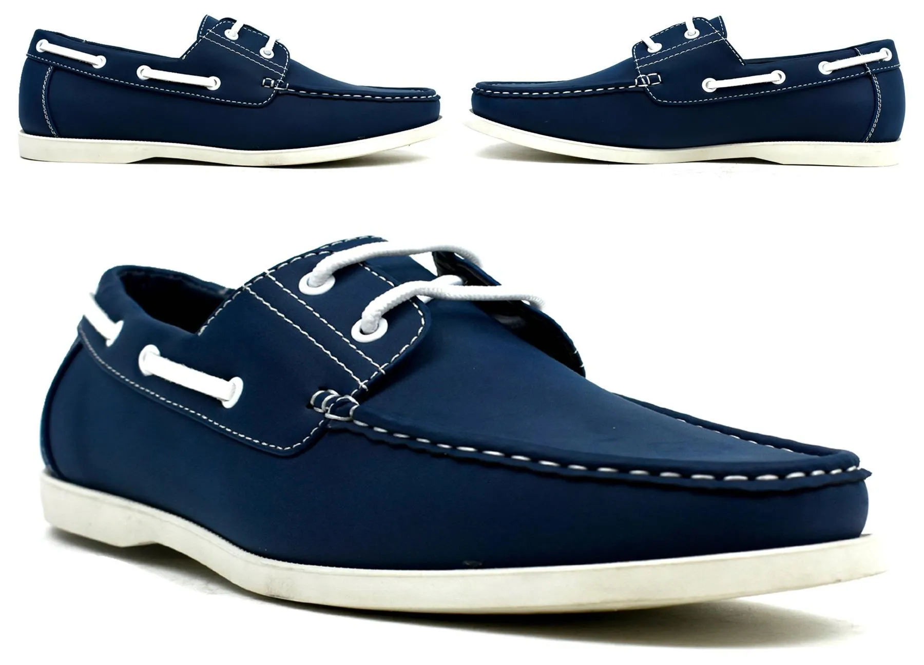 Lace Boat Shoes Navy