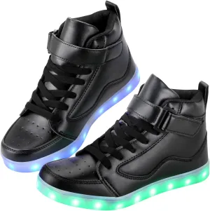 Light Up Shoes Men Women LED Shoes USB Charging Adult High Top LED Sneakers Glow in The Dark Footwear for Dancing Party Festivals Festivals