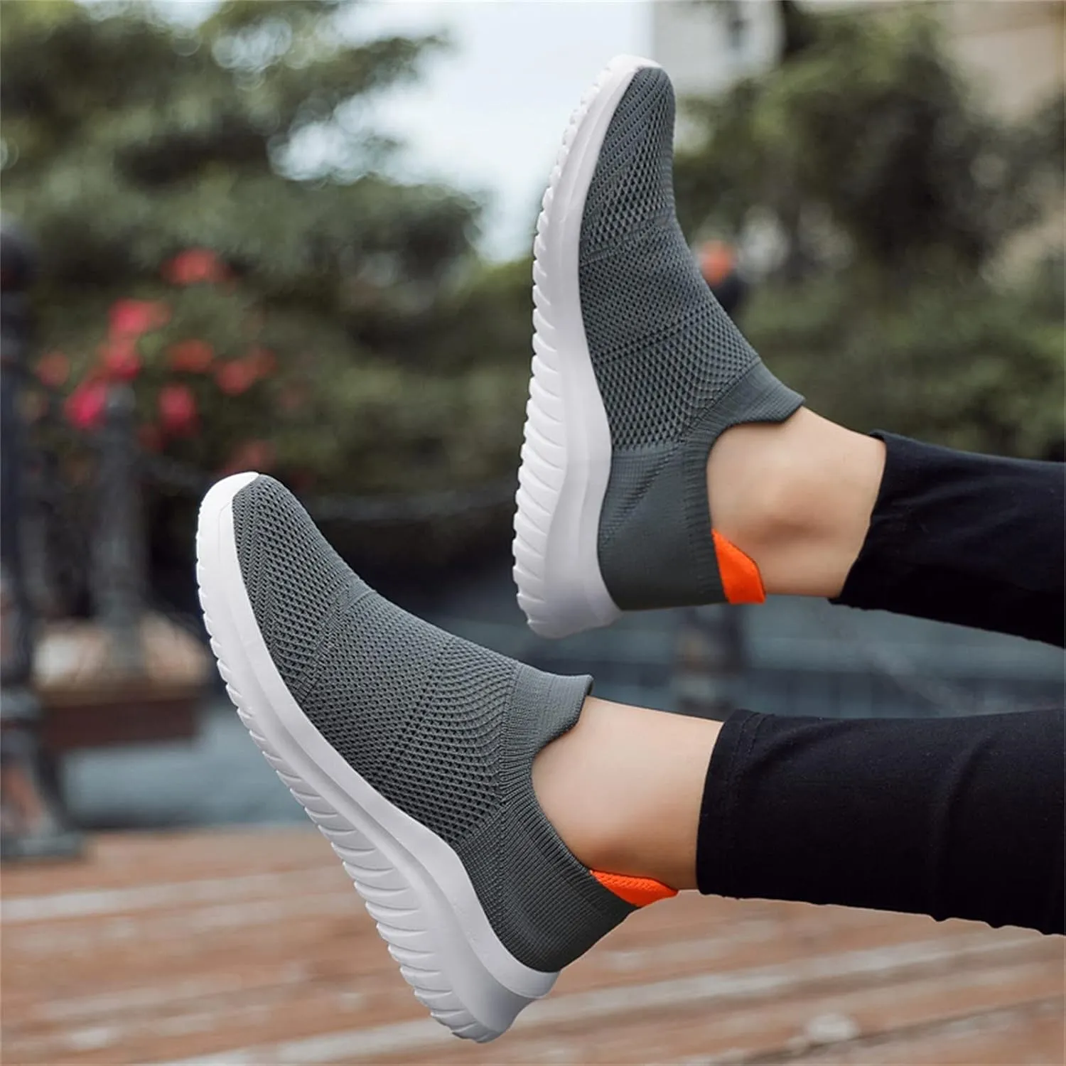 Lightweight Diabetic Shoes for Men Comfortable Breathable Stretch Canvas Slip on Sneaker Non Slip Walking Shoes