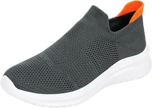 Lightweight Diabetic Shoes for Men Comfortable Breathable Stretch Canvas Slip on Sneaker Non Slip Walking Shoes