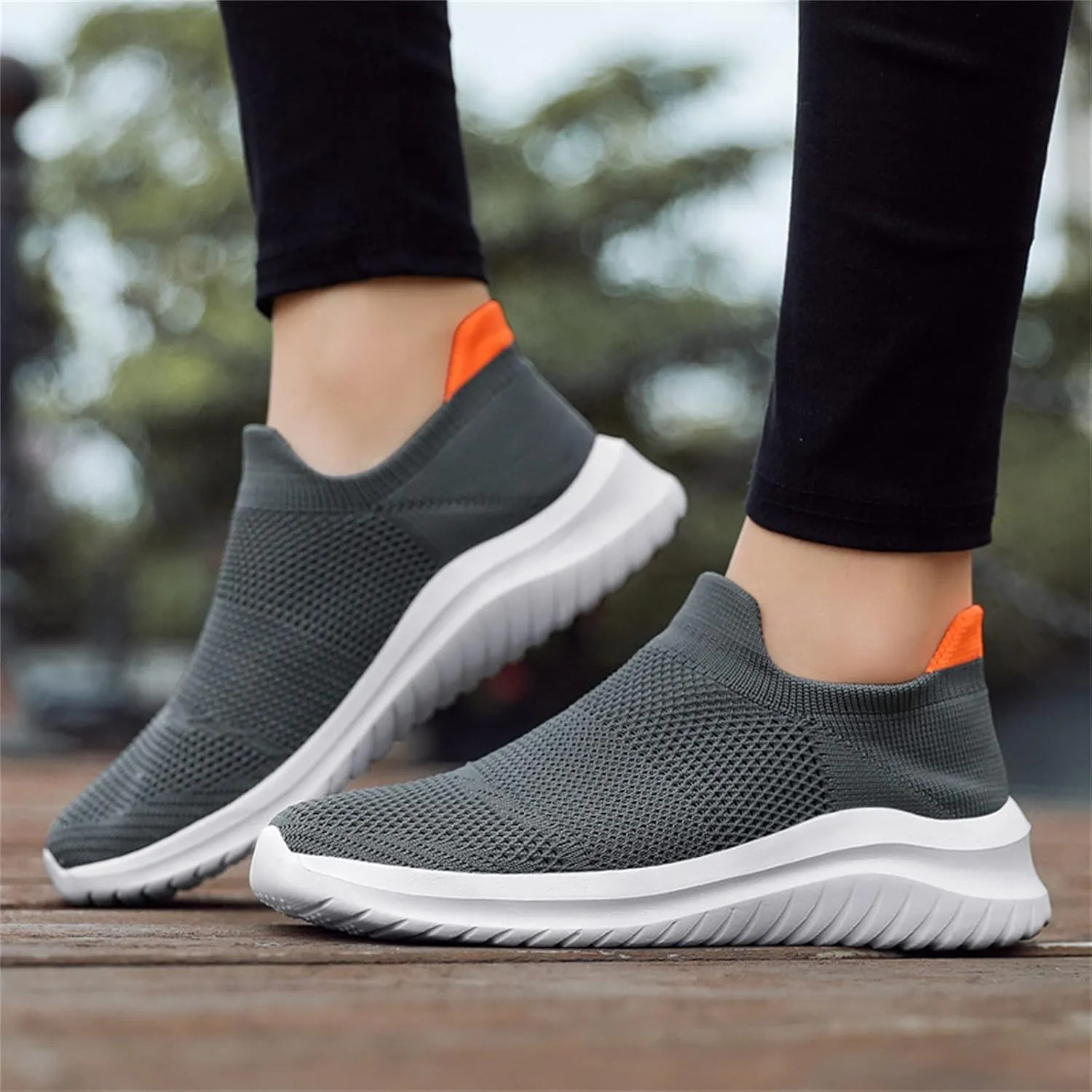 Lightweight Diabetic Shoes for Men Comfortable Breathable Stretch Canvas Slip on Sneaker Non Slip Walking Shoes