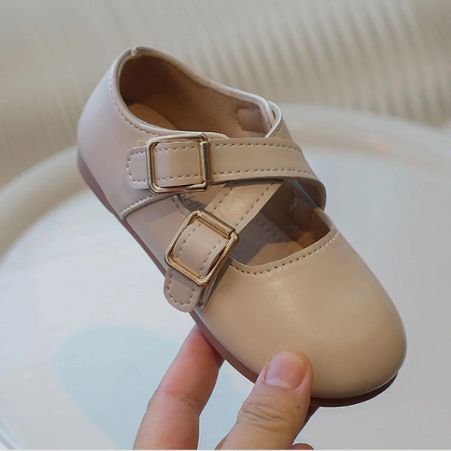 Little Girls Mary Jane School Uniform Shoes Buckle Strap Dress Flats Moccasins Toddler Princess Girls Dress Shoes