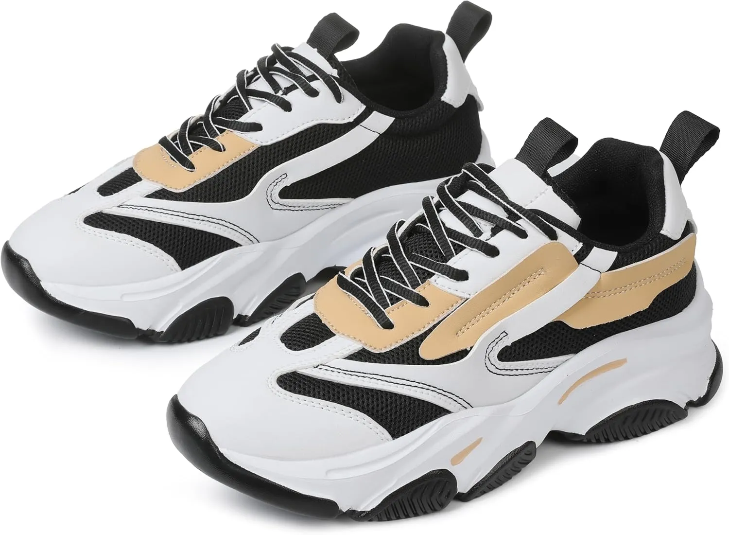 Lyrisiphy Womens Sneakers Running Shoes Steel Toe Slip On Platform Shoes Athletic Walking Shoes Workout Shoes Non Slip Trainers Casual Tennis Shoes Time Off Sneakers