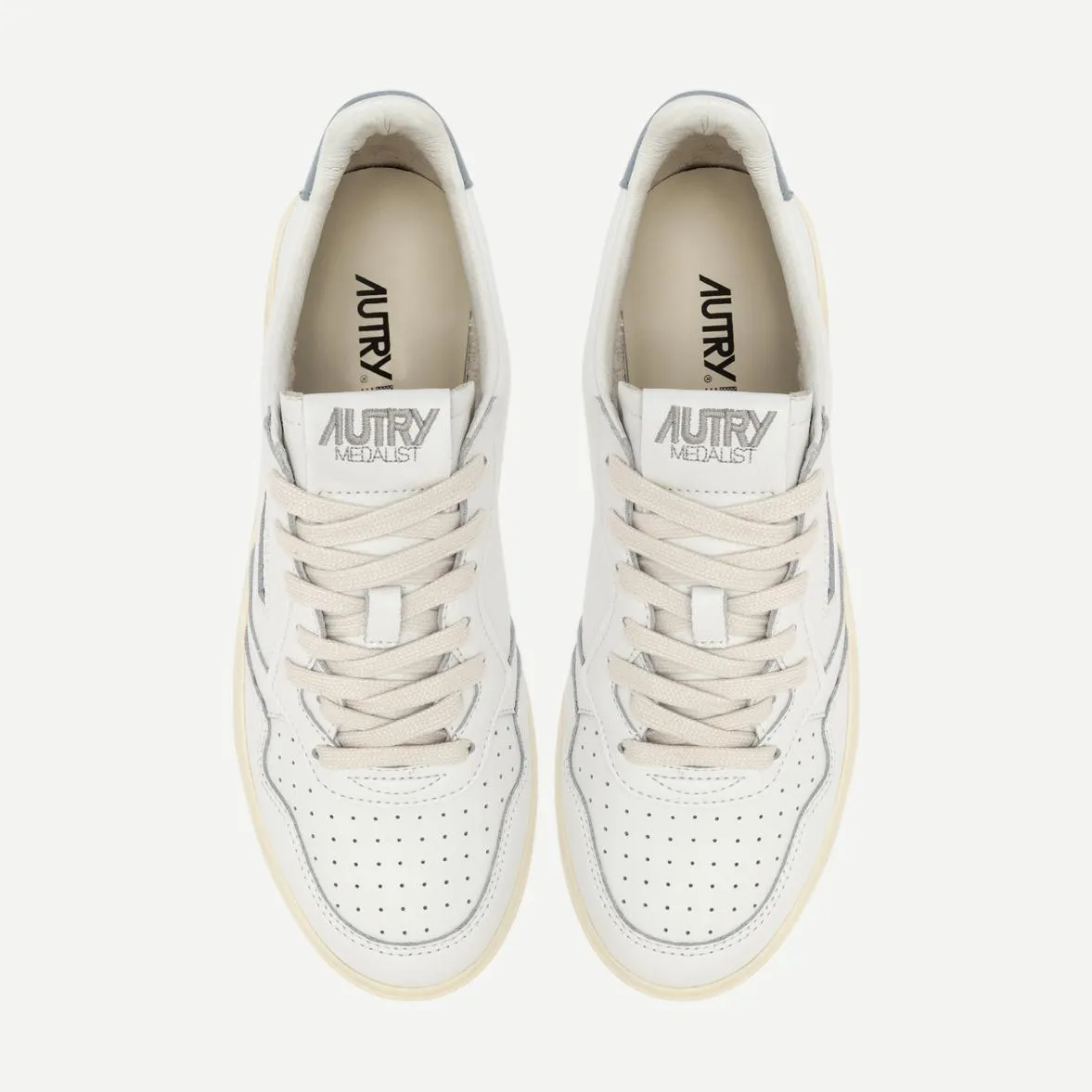 Medalist Low Wom - Leather/Leather White/SLV Blue