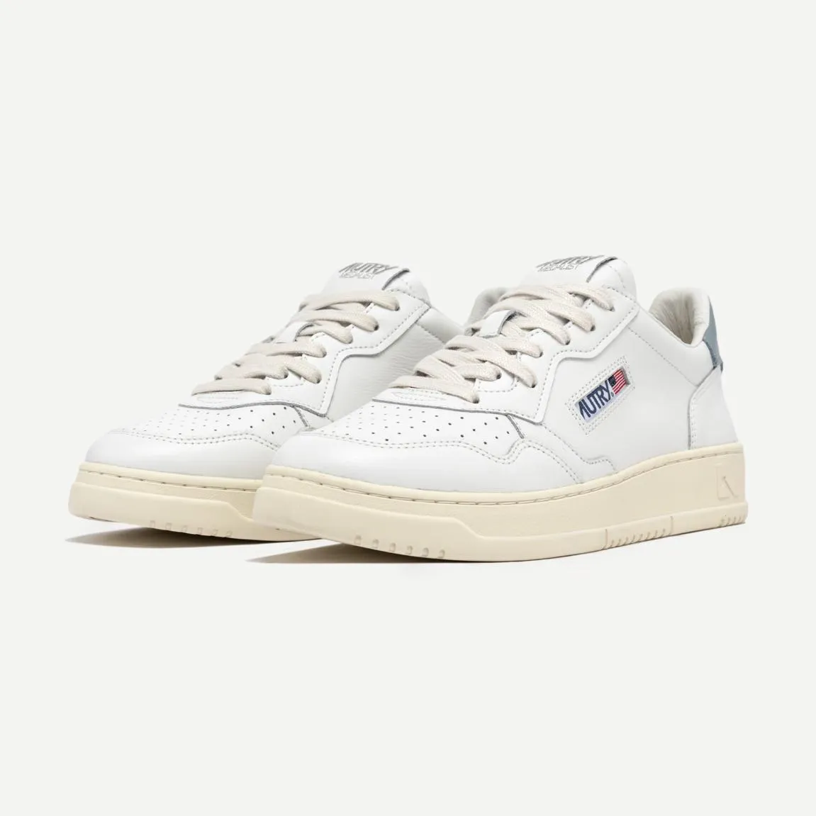 Medalist Low Wom - Leather/Leather White/SLV Blue