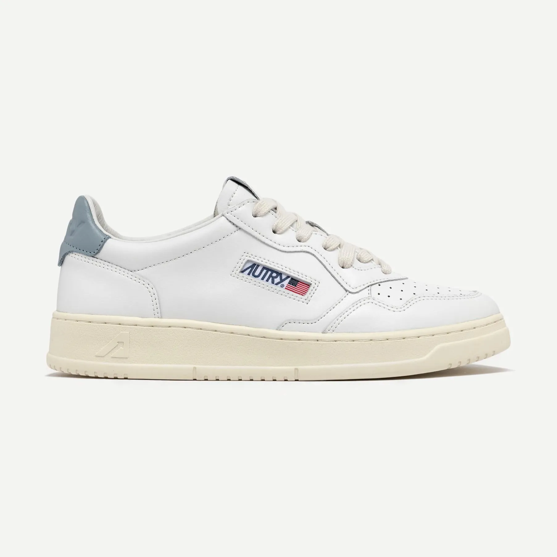 Medalist Low Wom - Leather/Leather White/SLV Blue