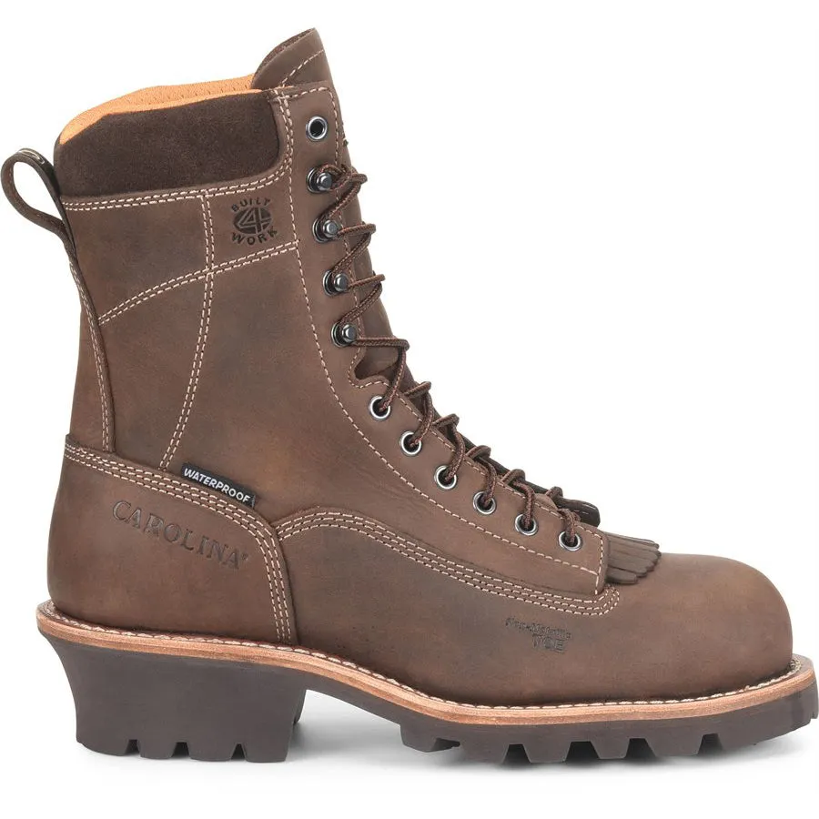 Men's 8 inch Birch Composite Toe Logger Work Boots CA7522