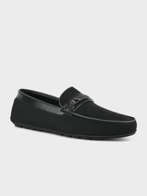 Mens "PIONEE" Adorned Moccasin Shoes