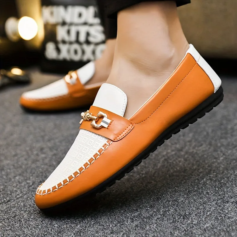 Mens UltraLightweight Loafers Timeless Comfort | White Caramel Color Black