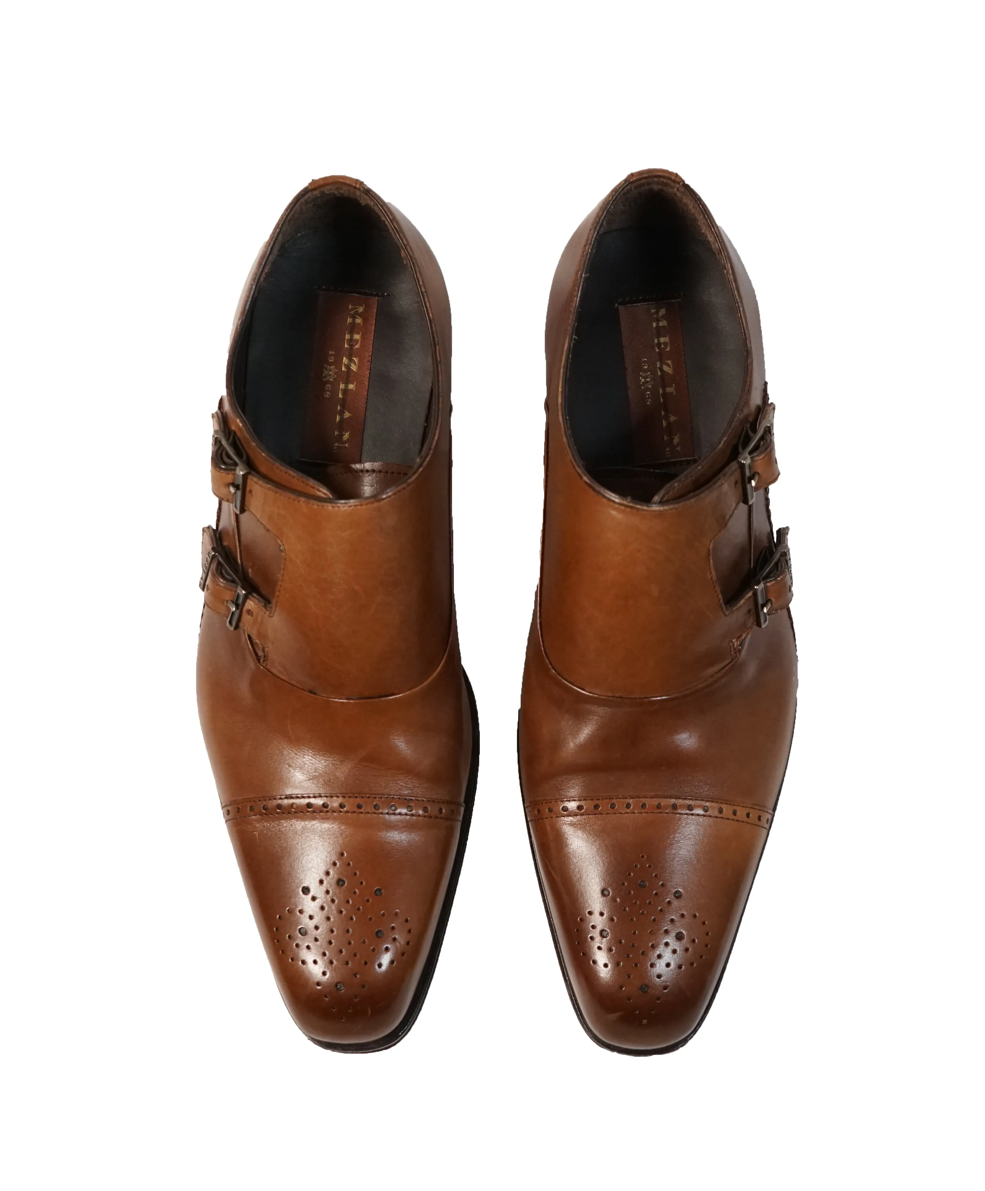 MEZLAN - Double Monk Strap Loafers - 9