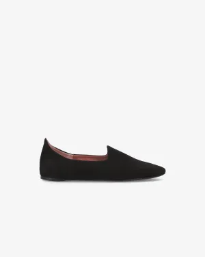 Moroccan Basic in Black Suede M7007B