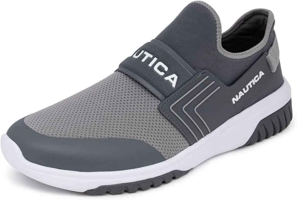 Nautica Men's Slip-On Sneakers  Casual Fashion Shoes for Walking, in Medium & Wide Widths
