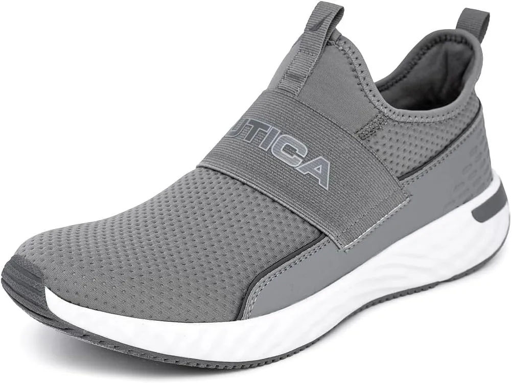 Nautica Men's Slip-On Sneakers  Casual Fashion Shoes for Walking, in Medium & Wide Widths