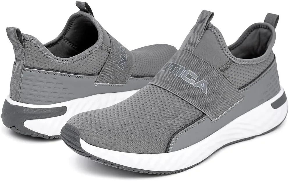 Nautica Men's Slip-On Sneakers  Casual Fashion Shoes for Walking, in Medium & Wide Widths