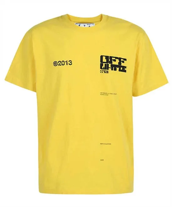 Off-White Tech Marker S/S Oversized Maize Black T-Shirt