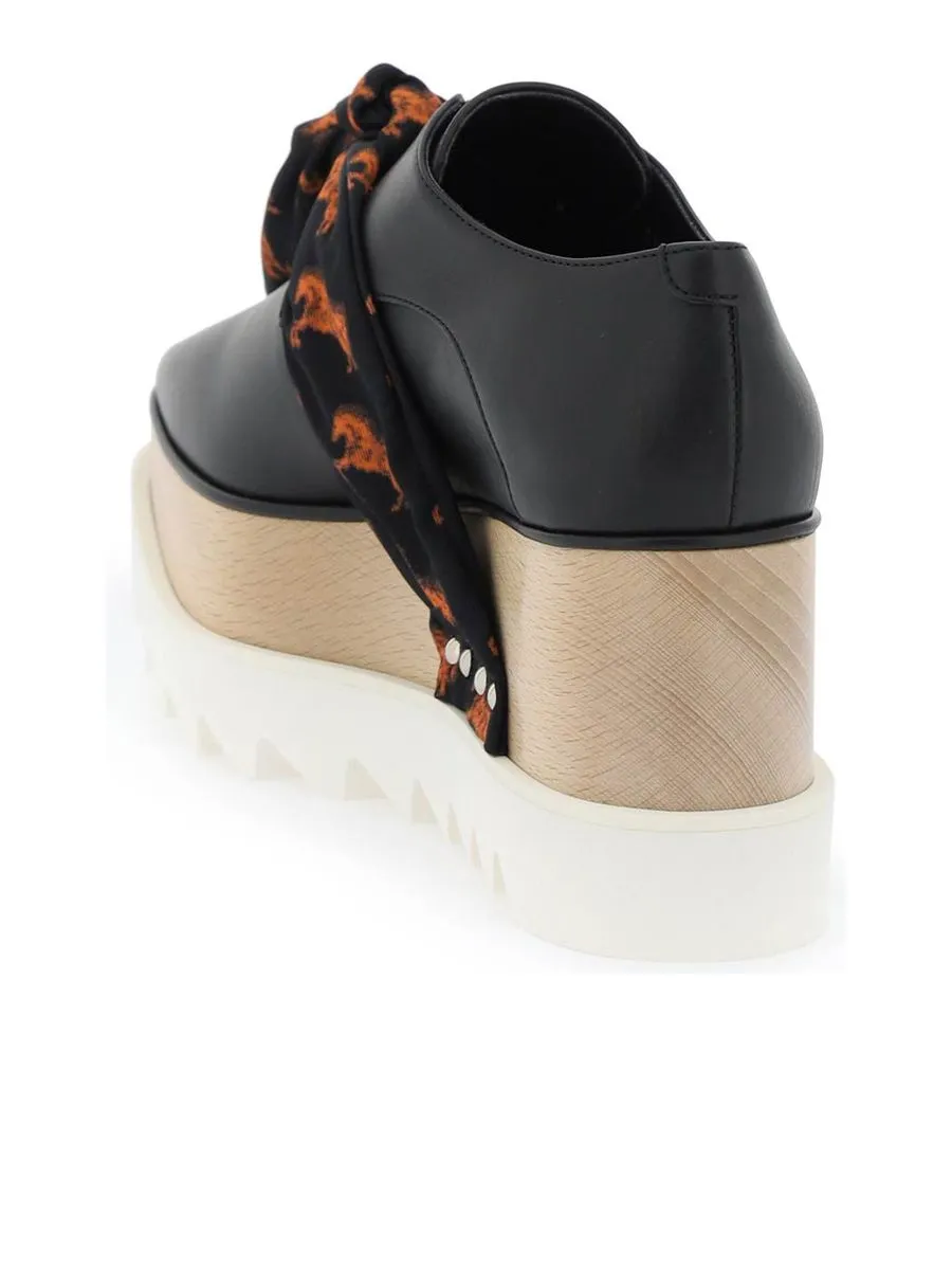 Platform Elyse Loafers With Printed Band