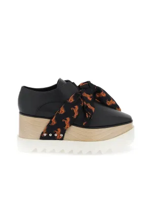 Platform Elyse Loafers With Printed Band