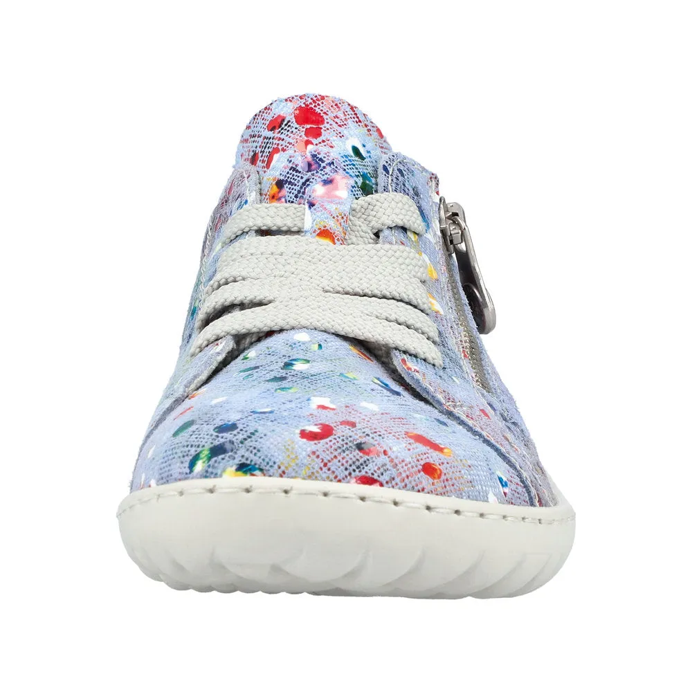 Rieker casual lase- up Trainer shoe 52827-90 SKY
