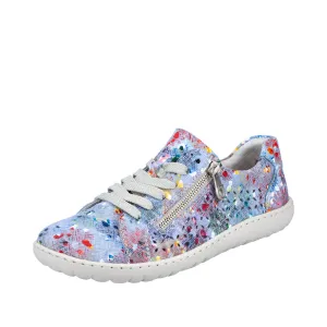 Rieker casual lase- up Trainer shoe 52827-90 SKY