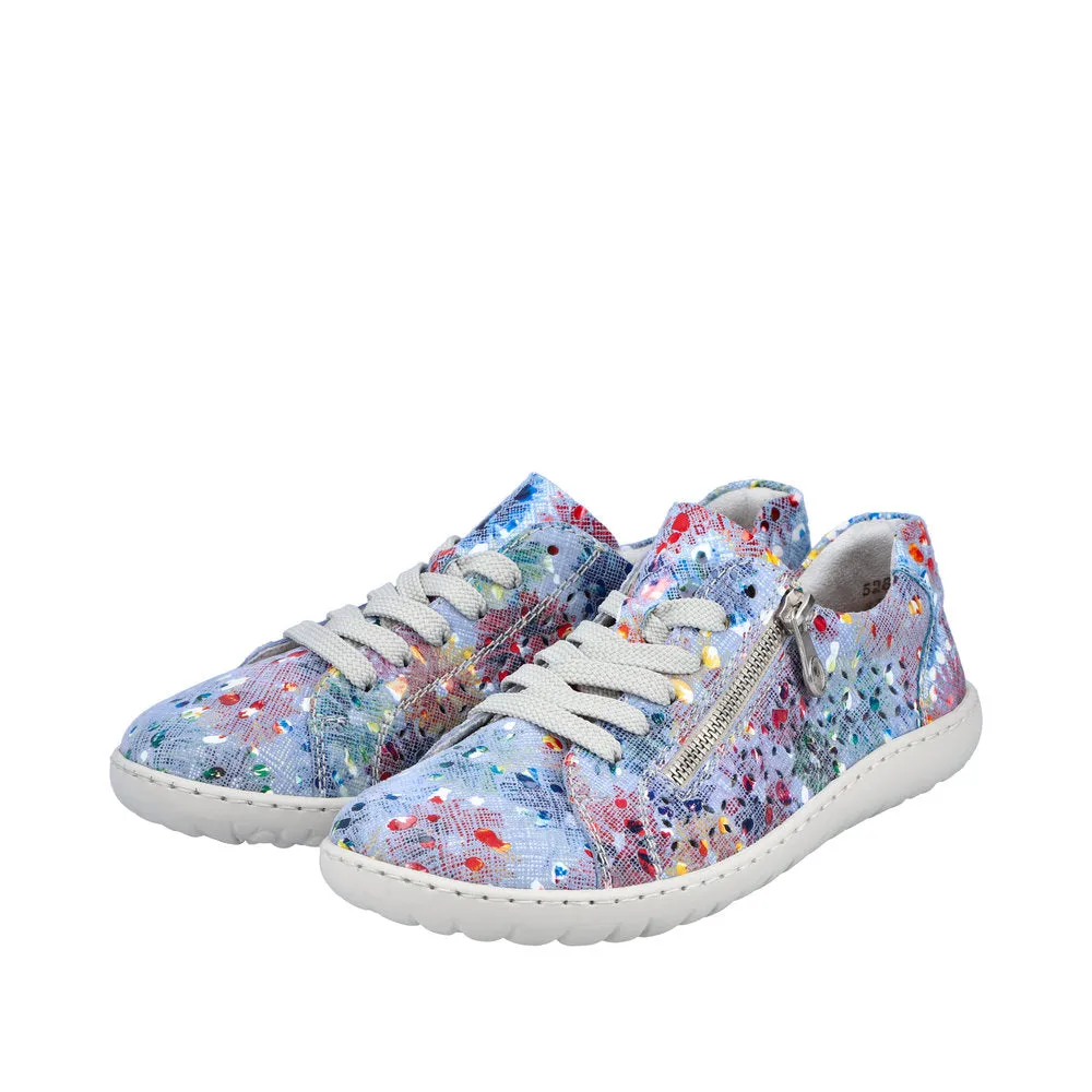 Rieker casual lase- up Trainer shoe 52827-90 SKY