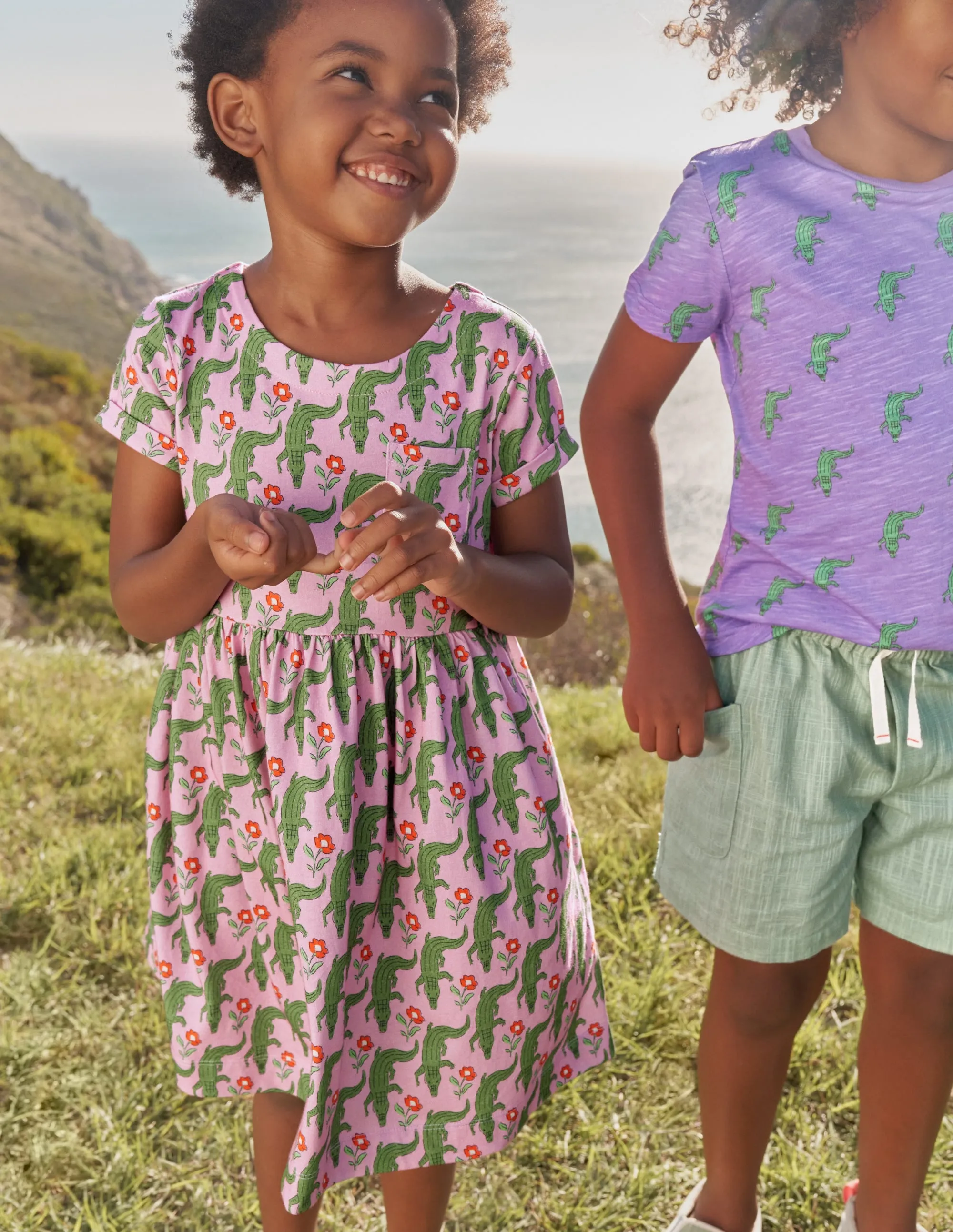 Short Sleeve Fun Jersey Dress-Soft Lavender Crocs