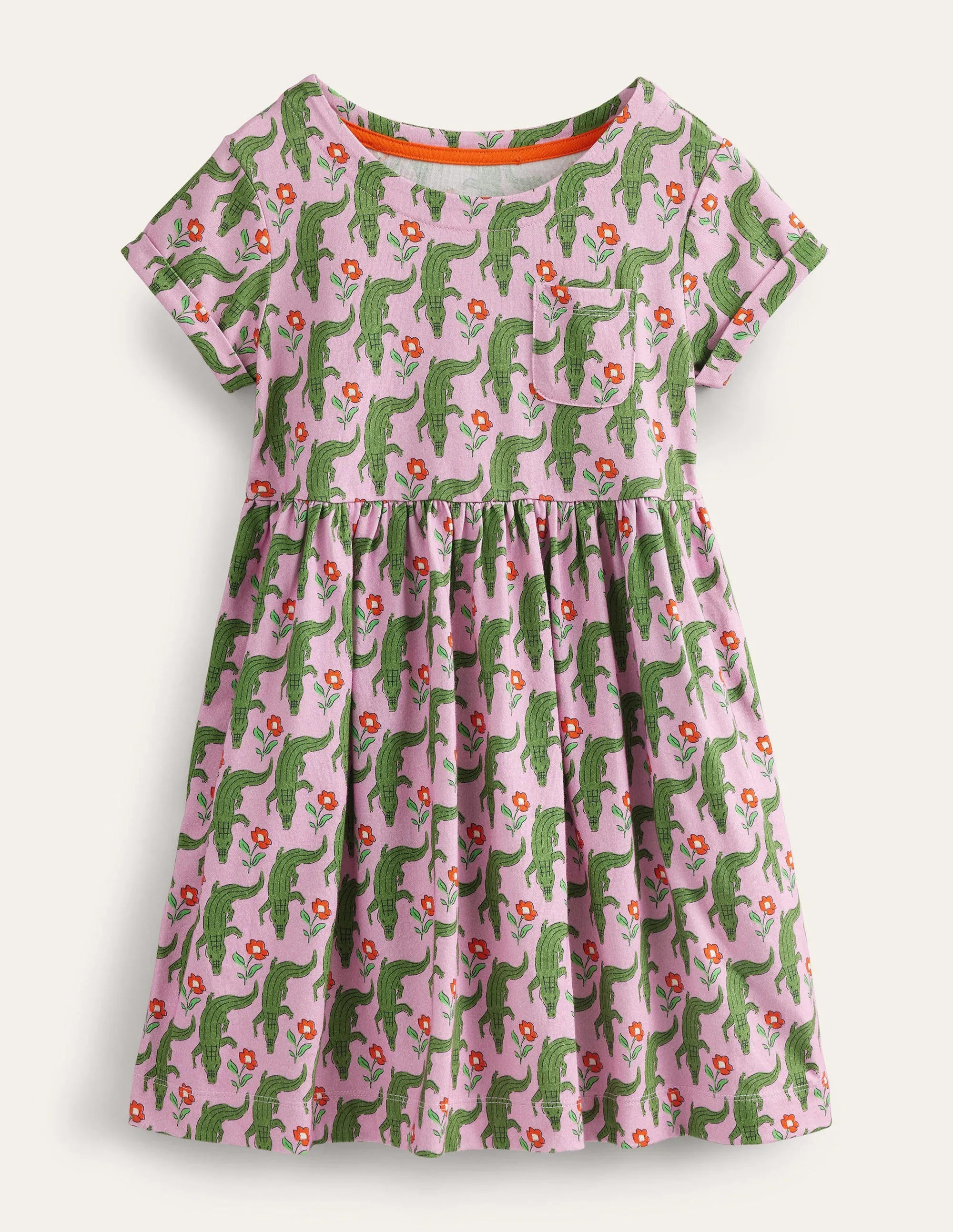 Short Sleeve Fun Jersey Dress-Soft Lavender Crocs