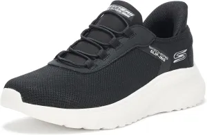 Skechers Men's Squad Chaos-Tough Walk Hands Free Slip-ins Sneaker, Black, 6.5