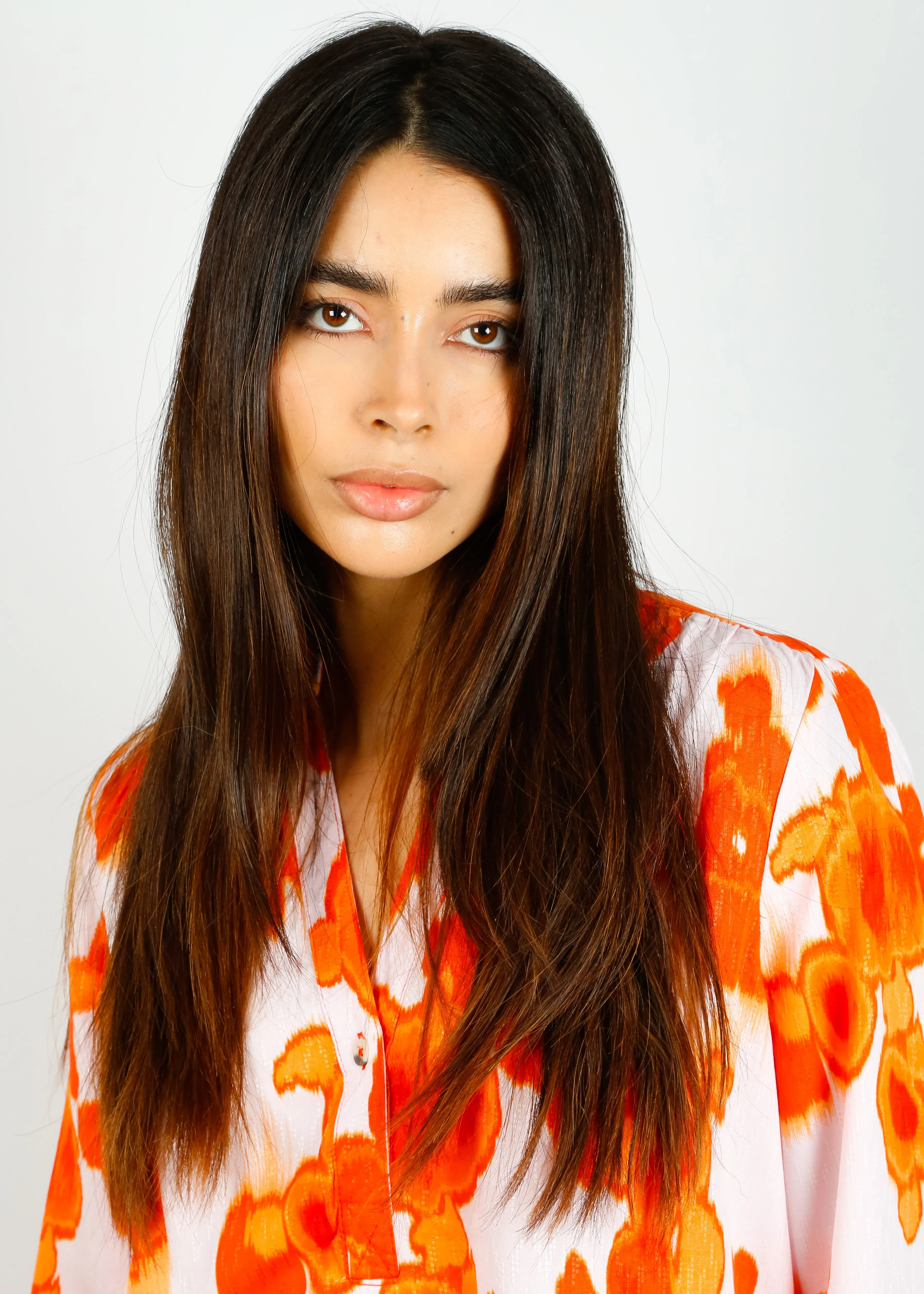SLF Nicolette Printed Top in Orangeade