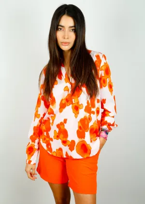 SLF Nicolette Printed Top in Orangeade