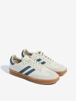 SOLEPLAY Blue Striped Lace-Up Sneakers