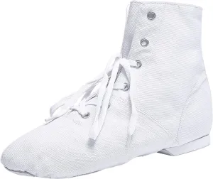 Split Sole Jazz Boots High Top Lace up Leather Canvas Dancing Shoes for Girls Boys (Toddler/Little Kid/Big Kid)