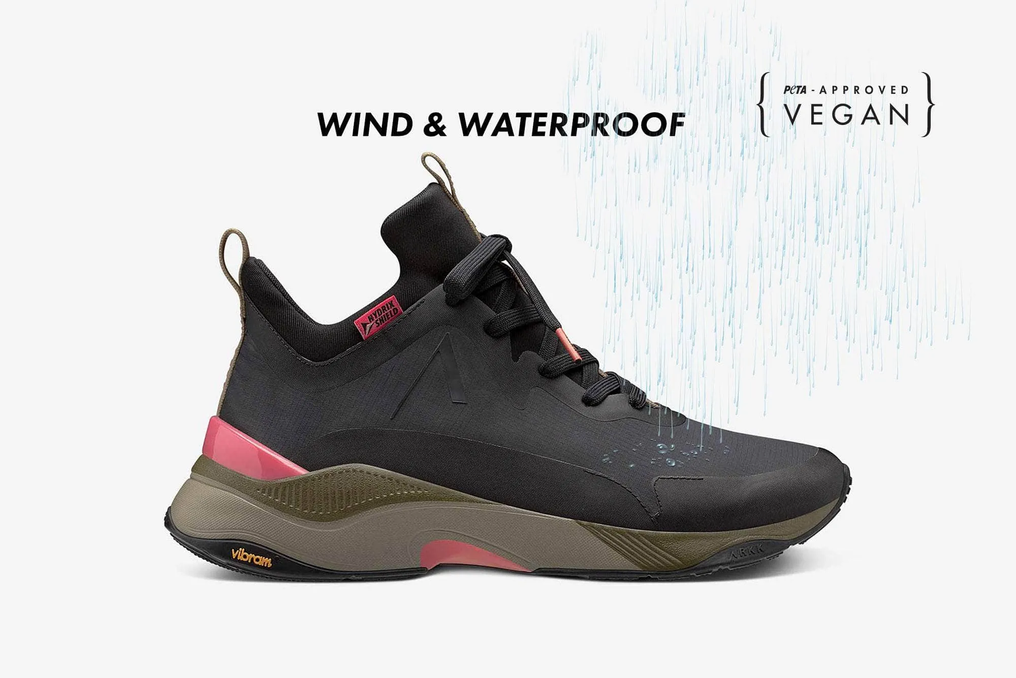 Stormrydr Nylon HL VULKN Vibram | Black Rich Coral | Women