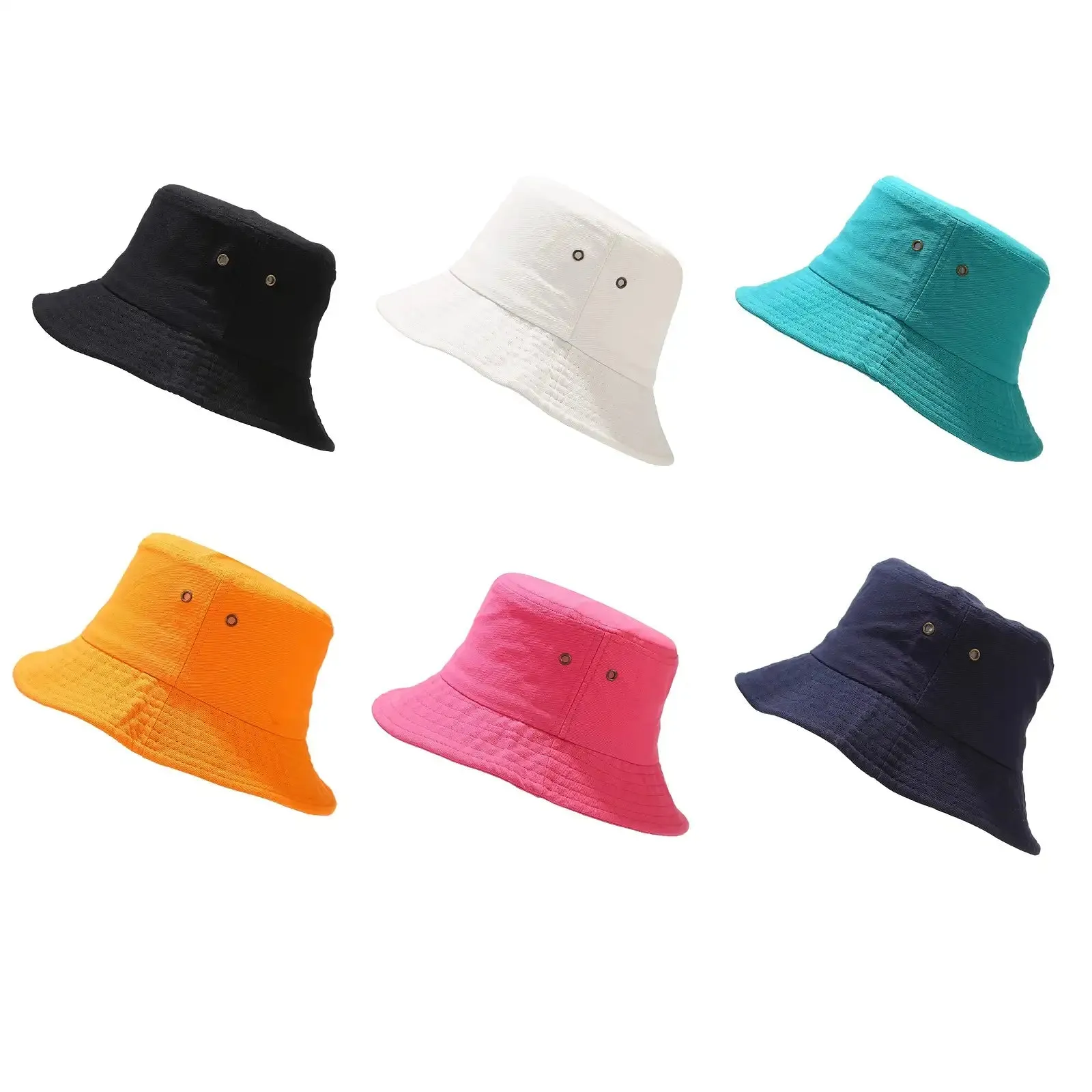 Summer Colorful Cotton Breathable Bucket Hat