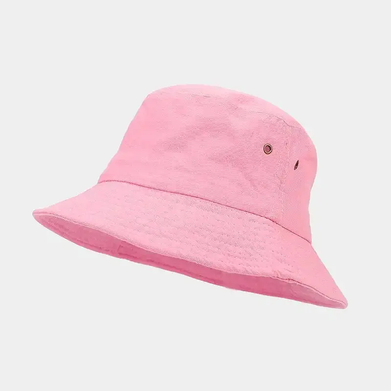 Summer Colorful Cotton Breathable Bucket Hat