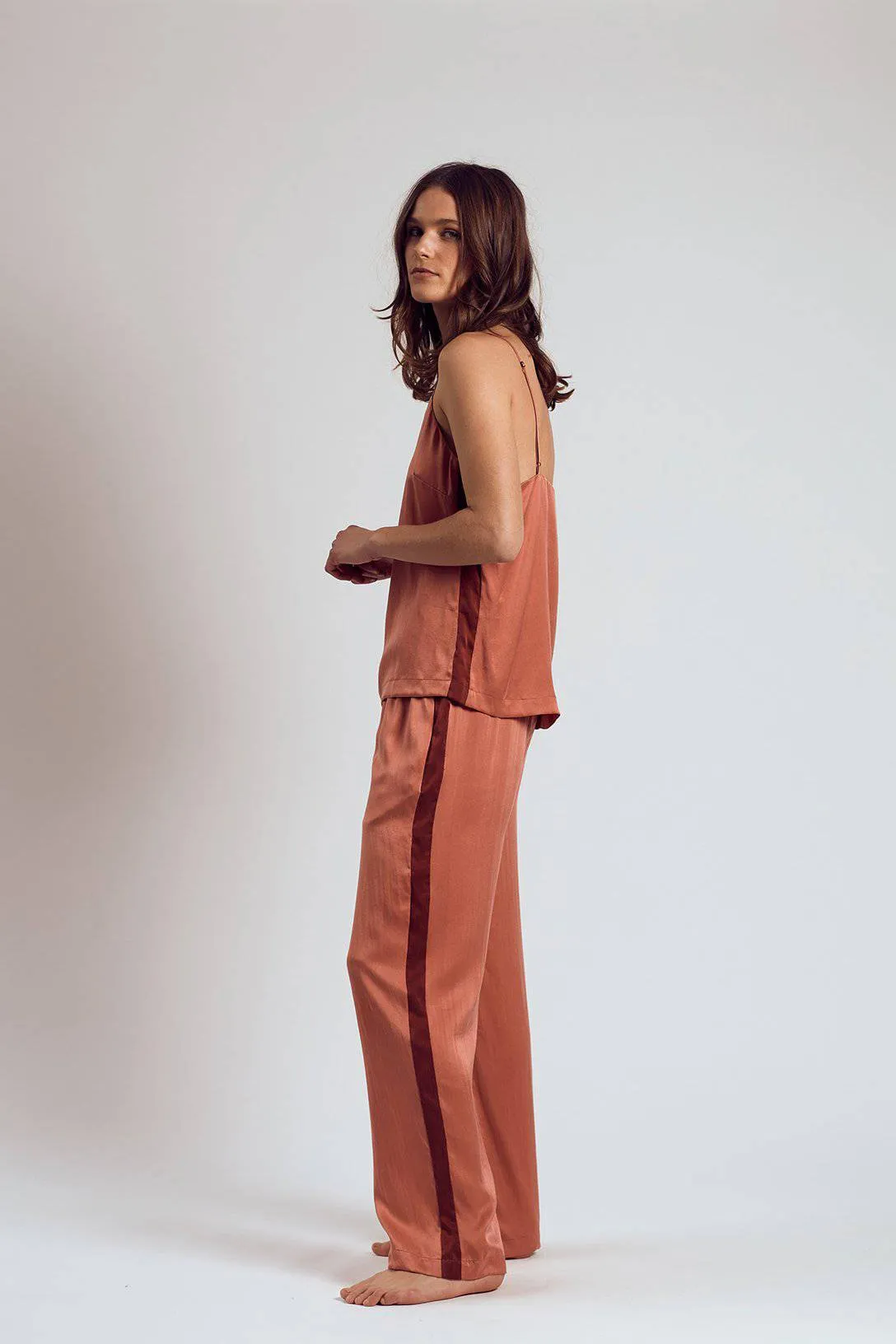 The Silk Robe Silk Flowy Set | Rose