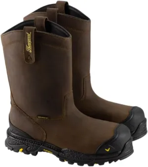 Thorogood Infinity FD 11 Waterproof Composite Toe Wellington Boots for Men with Full-Grain Leather and Self-Cleaning Anti-Fatigue Traction Outsole; EH Rated